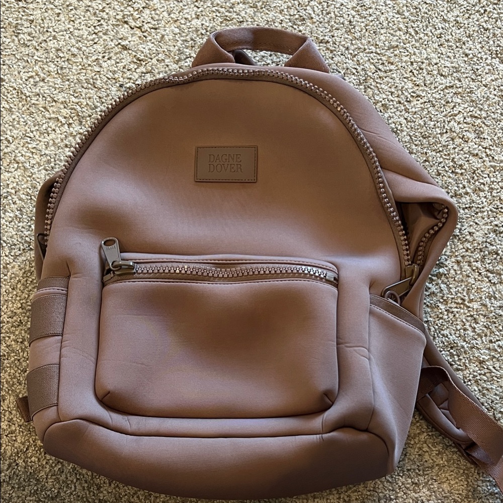 Dagne Dover Neoprene Backpack in Dune - A Mauve shade